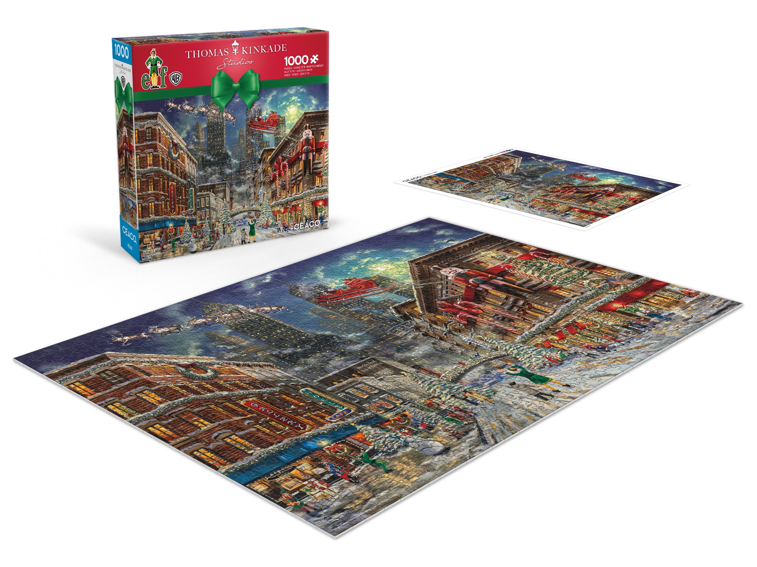 Ceaco Thomas Kinkade Elf 1000-Piece Interlocking Jigsaw Puzzle for Adults Ages 14+