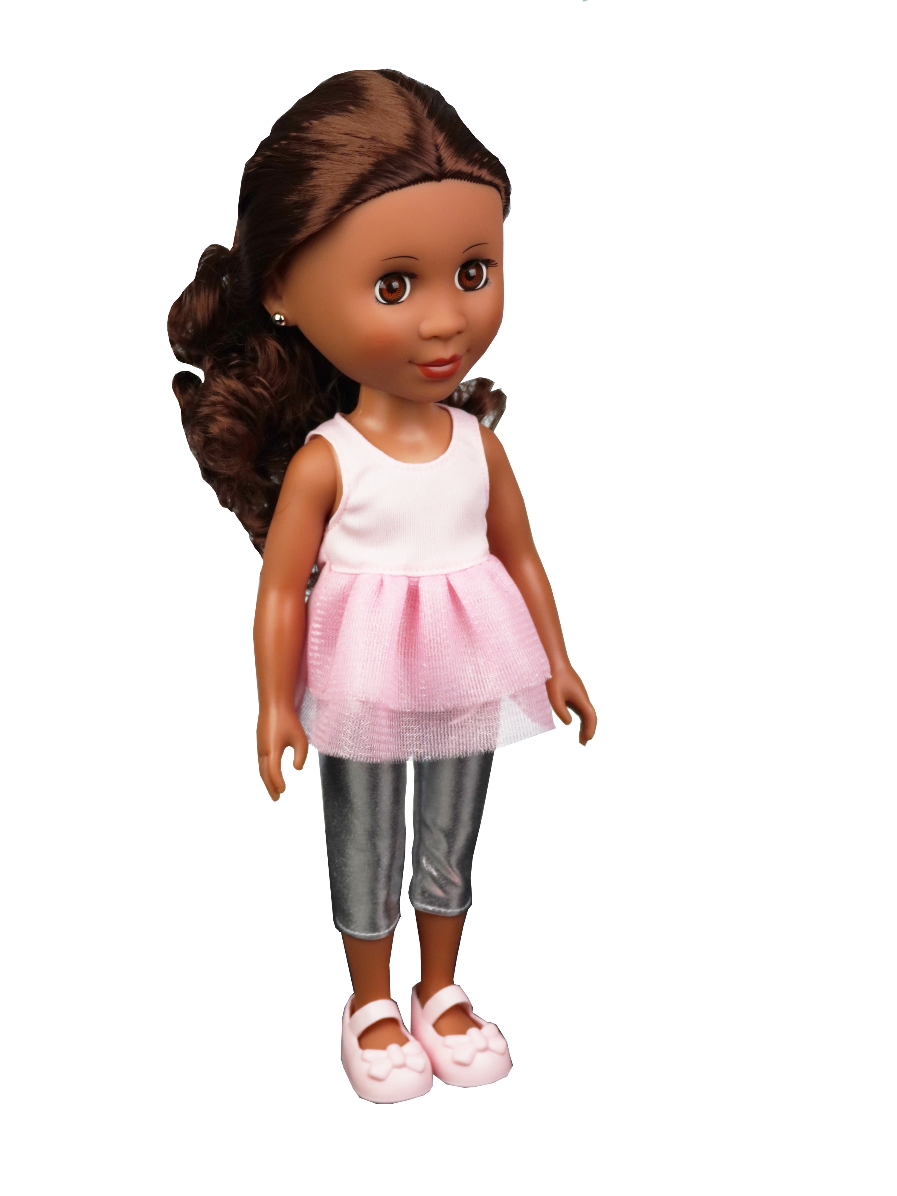 Sparkle Shine Kenya Doll Growing Pretty Proud Magic Hair Curly to Straight.