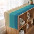 thumbnail image 6 of Table Runners 72 Inches Long Dress Scarves, Teal Blue Ombre Farmhouse Kitchen/Dining Table Runner, Coffee Tablerunners, Modern Abstract Gradient Art 16x72 Inch, 6 of 9
