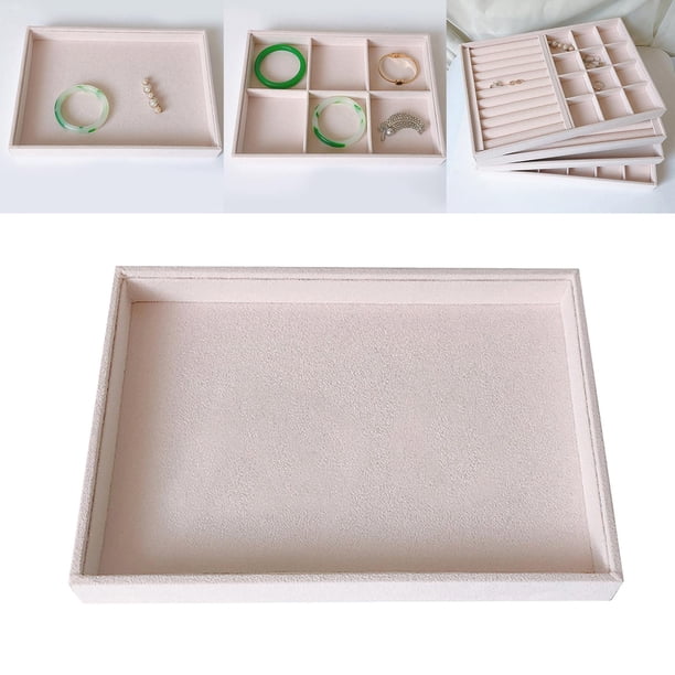 Bandeja de almacenamiento de joyería Hugo Estilo 01 de terciopelo
