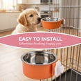 thumbnail image 4 of Pet Crate Bowlslightweight Stainless Steel Pet Bowls,Removable Dog Cage Hanging Bowl for Puppy Cat Rabbit Ferret Birds Guinea Pigs, 4 of 6