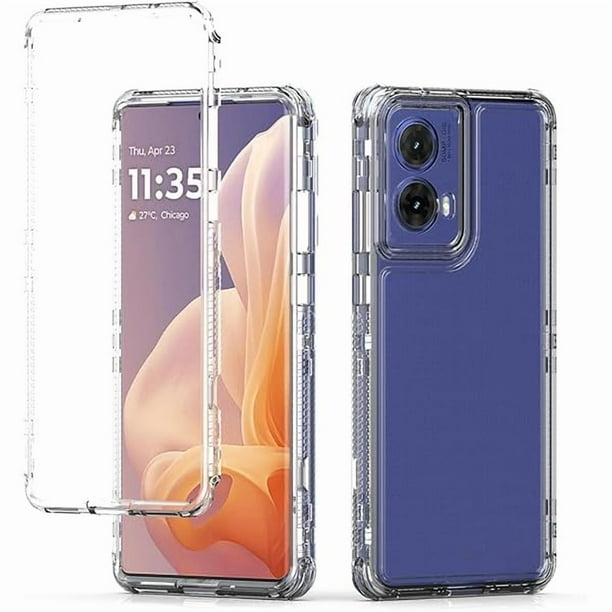 wonima11 for Moto G85 5G Case, Motorola G85 XT2427-3 Case, Crystal Clear Full Body 3 Layer Heavy Duty Protective Phone Cover Case for Motorola Moto G85 5G Clear