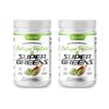Snap Organic Super Greens Collagen Peptides Powder - 26 Green Juice Superfood + Vitamins Healthy Hair, Skin, Nails & Joint Support - 2 Pack