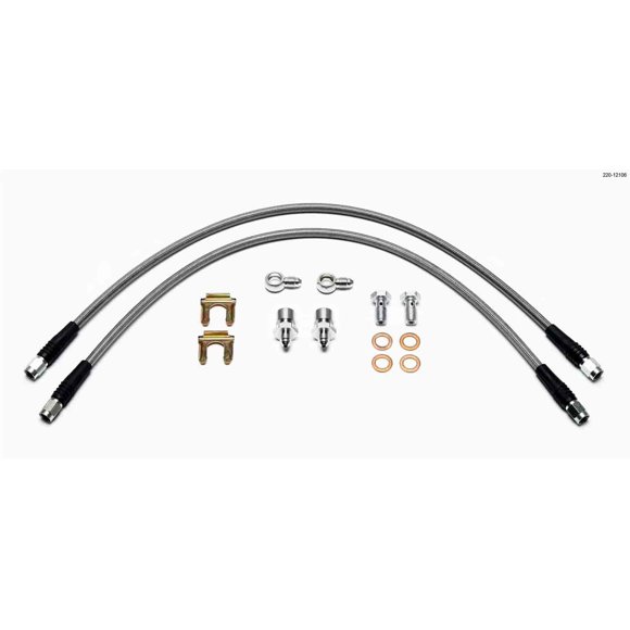 Flexline Kit, D52 Caliper 22" w/Banjo 10mm -3/8-24 Chassis
