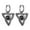 1,Onyx Trinity KnotEarrings, variant on Jewmon Trinity Knot Dangle Earrings for Women Men Stainless Steel Moonstone Irish Kont Hoop Earrings