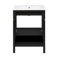 thumbnail image 5 of Château 24" Freestanding Bathroom Vanity in Black Oak with 3-Hole Centerset Sink Top, 5 of 5