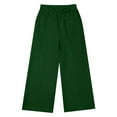 thumbnail image 6 of Toddler Kids Sweatpants Girls High Waisted Straight Leg Sweatpants Dark Green Sweatpants Baggy Sweatpants Girls Clothing Size 2-4 Years, 6 of 9