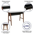 thumbnail image 4 of Flash Furniture Darla Rectangular Computer Desk with Storage Drawer, Black, 4 of 13