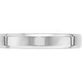 thumbnail image 3 of 14K White Gold 14Kw 4mm Bevel Edge Comfort Fit Band Size 12 Made In United States wbec040-12, 3 of 5