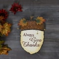thumbnail image 4 of Wooden Hanging Fall Acorn Decor, Decorative Acorn Rustic Autumn Themed Decor for Front Door Decoration Wall Decor, Autumn Harvest Thanksgiving Decor Always Give Thanks 14" X 10"(Hanging Acorn Decor B), 4 of 7