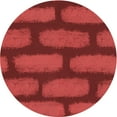 thumbnail image 1 of Ahgly Company Machine Washable Indoor Square Transitional Red Area Rugs, 3' Square, 1 of 7