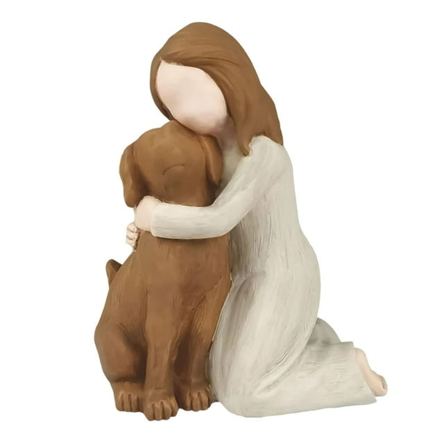 Adornos De Niña Con Perro Adornos De Resina Adornos De Perro Adornos Para El Jardín Y El Hogar