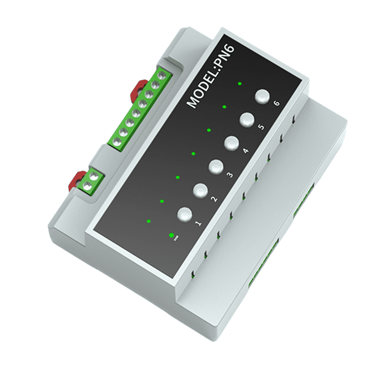 2X Tuya Smart Zigbee 6CH Relay Switch Module Remote Control Appliance Control Module Supports 3-Way Motor Control,2 x Relay Switch Module,Grey