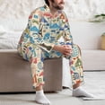 thumbnail image 7 of Goofa Famous Places for 2-piece Loungewear Set Men’s Sleepwear Set Soft PJs Cozy loungewear Comfy Sleep Set Winter Pajamas-Large, 7 of 7