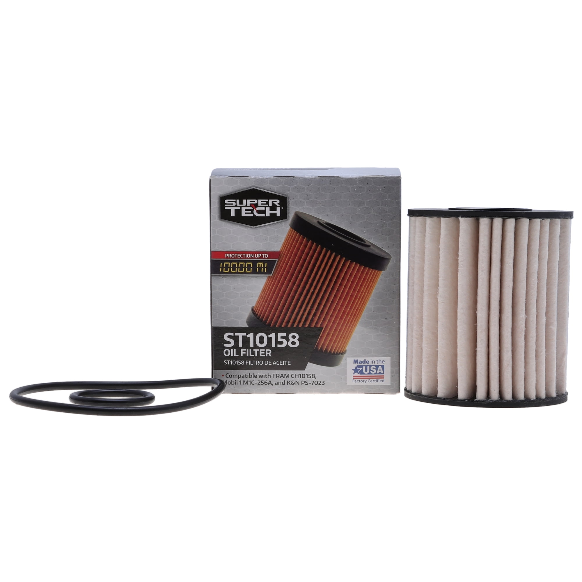 (3 pack) SuperTech Oil Filter, ST10158, 10K mile Cartridge Filter for Lexus and Toyota Vehicles