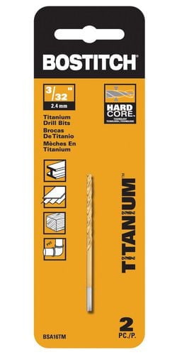BOSTITCH 2-Pack 3/32" Titanium Drill Bit (BSA16TM)