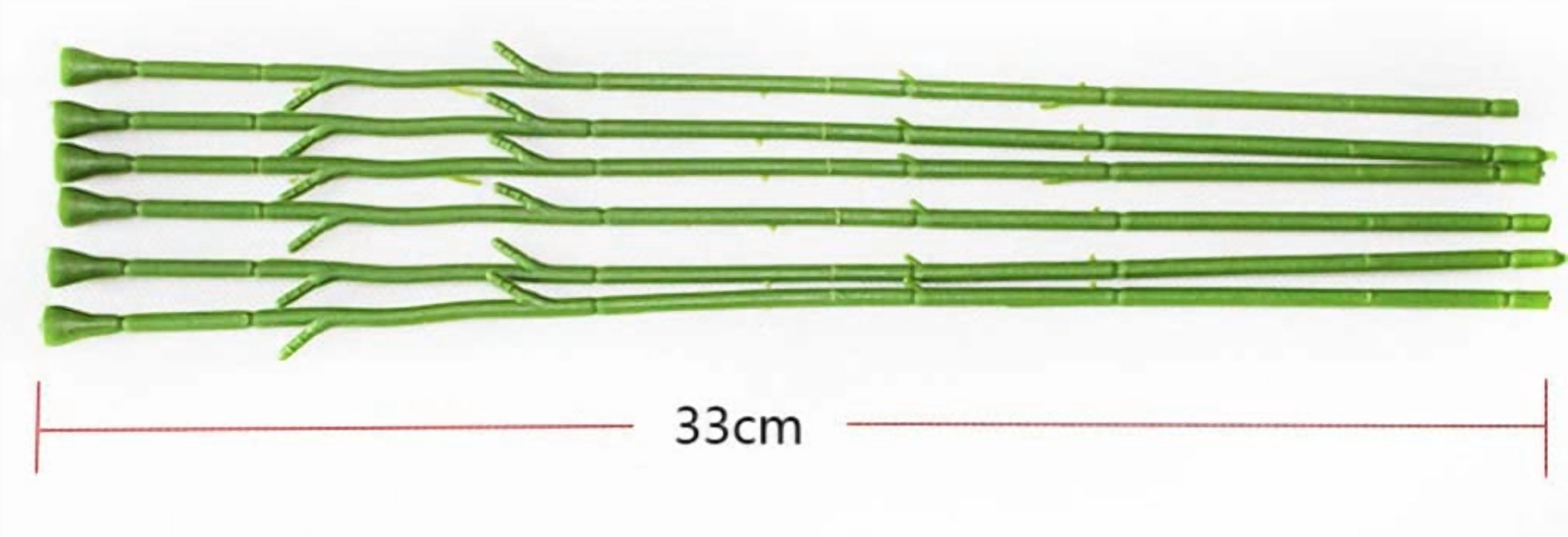 ABPETE 100Pcs Floral Wire Stem Plastic Artificial Floral Green Stem Wire DIY Craft Bouquet Making Floral Arrangement Tools