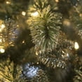 thumbnail image 5 of 7.5 ft. Pre Lit Clear Incandescent Hard Needle Gold Glitter Cashmere Pine, 5 of 7