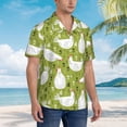 thumbnail image 5 of Bixox Men's Hawaiian Shirts Men's Lovely Chickens Print Short-Sleeve Shirt-Medium, 5 of 8