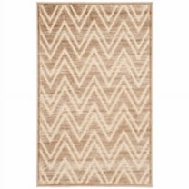 SAFAVIEH Paradise Bernadine Zigzag Stripes Area Rug, Caramel/Cream, 2'7" x 4'