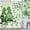 Green, variant on St Patrick''s Day Shower Curtain,Green Clovers Cute Gnome Irish Shower Curtains for Bathroom, Tree Shamrock Spring Holiday Happy St. Patricks Day Decor with Hooks,69X70 in