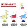 thumbnail image 3 of 120pcs 90 Degree Flag Terminals,Disconnect Female Connector, F Type Push Electrical Connector 12-10 AWG/22-14 AWG (Red 50, Blue 50, Yellow 20), 3 of 5