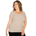 thumbnail image 4 of Skinny Tees "And a Little More" Plus Size Cap Sleeve Tee 174, 4 of 6
