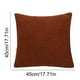 thumbnail image 3 of Funda de almohada decorativa | Funda de cojín de piel sintética con cremallera | Textura suave de osito de peluche | Cuadrada de 43 x 43 cm, 3 of 9