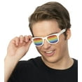 thumbnail image 3 of BuySeasons Yellow and Green Pride Rainbow Unisex Adult Halloween Sunglasses Costume Accessory - One, 3 of 3