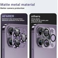 thumbnail image 2 of [2 Pack ] Camera Lens Protector for iPhone 14 Pro/iPhone 14 Pro Max Metal Tempered Glass Camera Cover Film, Rear Lens Case Friendly for iPhone 14 Pro/iPhone 14 Pro Max - Black, 2 of 5