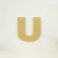thumbnail image 3 of Package of 1, 14 Inch X 3/4" Thickness MDF Letter U in The Arial Font, Thick, Upper Case for Art & Craft Project, Made in USA, 3 of 4