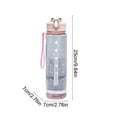 thumbnail image 3 of Fmbmuo Water Bottle Travel Portable Plastic Pink 750ml Flip-Top, 3 of 6