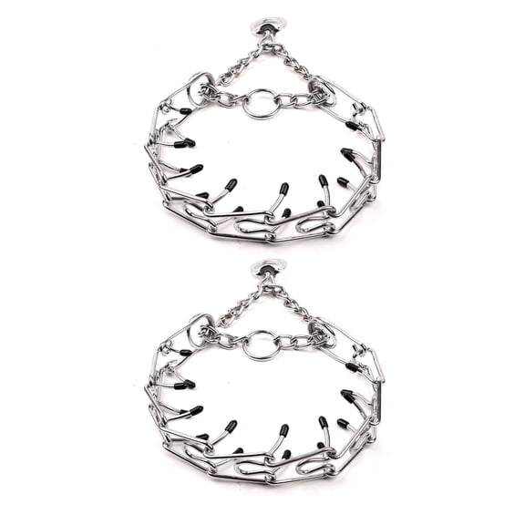 Unbranded No-Pull Prong Collar for Dogs - Adjustable Training Collar with Quick-Release , Set of 2, S