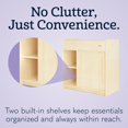 thumbnail image 5 of Foundations SafeGlide Changing Table, Built-In Storage, Gliding Doors, Natural, 5 of 9