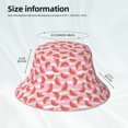 thumbnail image 6 of Kll Sweet Watermelon Bucket Hat For Women Men Packable Travel Beach Sun Hat Outdoor Rave Accessories Reflective Fisherman Cap, 6 of 9