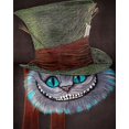 thumbnail image 1 of Cheshire Cat DIY Diamond Painting Disney Alice In Wonderland full drill Diamond Embroidery Cross Stitch handmade Kit home decorround 70x90cm Gao Jinjia LED, 1 of 2