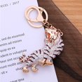 thumbnail image 2 of TRAHOO-Cute Tiger Rhinestone Keychains,Sparkling Animal Charm Keyrings Pendant (hongtiao), 2 of 4