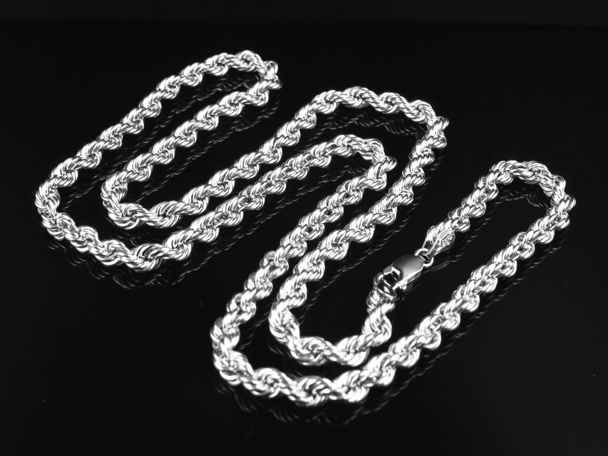 Mens \u0026 Ladies Real 10K White Gold 5MM 