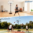 thumbnail image 6 of Atilioo Portable Basketball Hoop Stand with 44" Shatterproof Backboard, 5.08-8.53FT Adjustable Basketball Goal System, 2 Wheels, Fillable Base for Adults and Kids in Indoor/Outdoor, White, 6 of 7