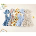 thumbnail image 2 of Vestido Renotemy para bebé niña, color beige, estampado floral, gorro, de 0 a 3 m, 2 of 6