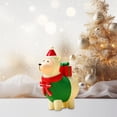 thumbnail image 2 of Christmas Tabletop & Home Decorations Bear Snowman Penguin & Santa Figures Resin Material Adorable And Cute, 2 of 4