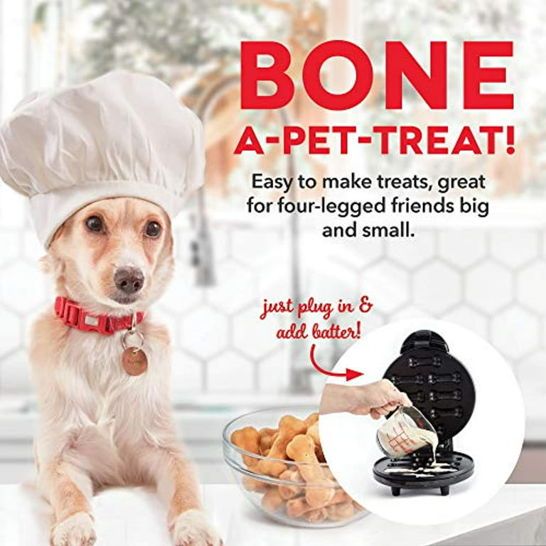  DASH Dog Treat Maker, 8-Bones, Non-Stick, Homemade Dog Snacks  with Pet Approved Recipes - White : Pet Supplies