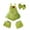 Green 3PC, variant on Newborn Baby Romper Sleeveless Plush Bodysuit Lovely Christmas Cosplay Outfits Fancy Comfy Trendy Jumpsuit 1-6T