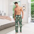 thumbnail image 6 of FORMRS Mens Pajama Pants with Pockets Sleepwear Lounge Bottoms Sizes S-2XL, Yellow Christmas Gingerbread, 6 of 7