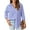 Blue, variant on Weardear Womens Button Down Shirts Striped Classic Long Sleeve Collared Office Work Blouses Tops with Pocket