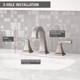 thumbnail image 5 of Delta Dryden 2 Handle Widespread Bathroom Faucet, Stainless Steel | 3551LF-SS, 5 of 5