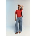 thumbnail image 6 of Free Assembly Women's and Women's Plus Side Panel Barrel Jeans, 30" Inseam, Sizes 0-28W, 6 of 6
