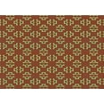 thumbnail image 1 of Ahgly Company Machine Washable Indoor Rectangle Transitional Copper Brown Area Rugs, 2' x 4', 1 of 7