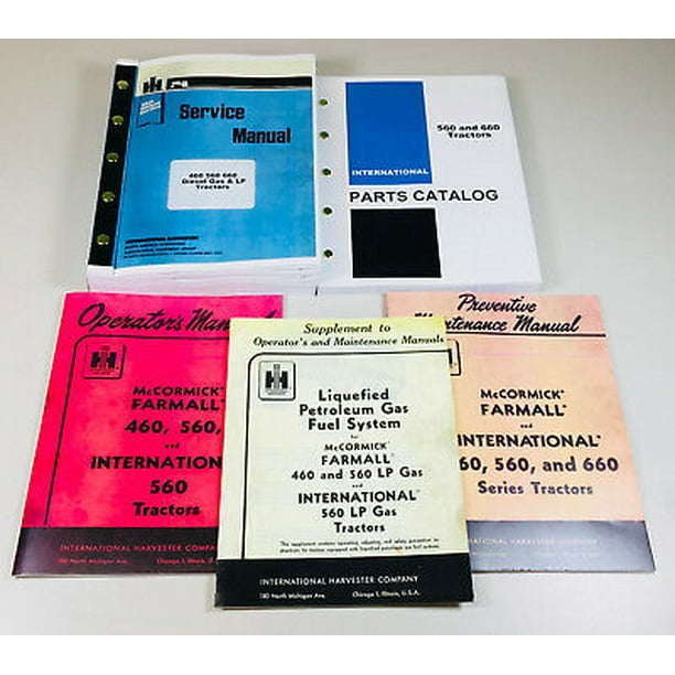 International Farmall 560 Lp Gas Tractor Service Operator Parts Manual Set Walmart Com Walmart Com International Farmall 560 Lp Gas Tractor Service Operator Parts Manual Set Walmart Com Walmart Com