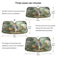 thumbnail image 5 of WOBOGO Garden Bunny Car Windshield Sunshades Autopilot Lightweight Accordion Sun Visor 53×23.5in, 5 of 8